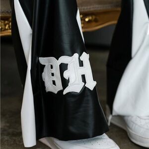 Black and White Leather Dreux’Hamm Pants